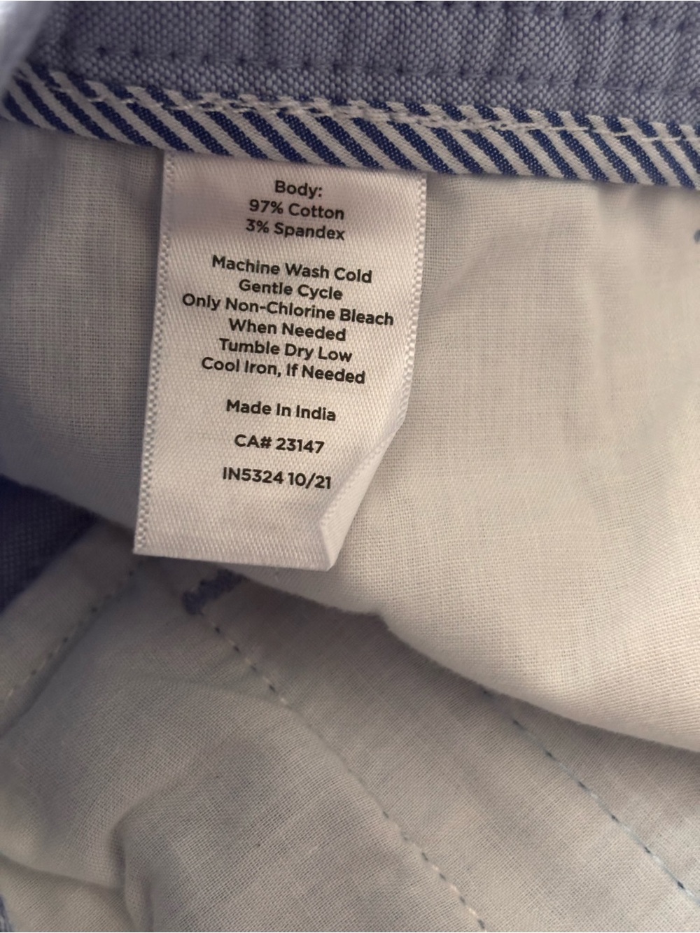Relaxed Cotton Chino Shorts – NWT – Size 10 – Light Blue - Picture 4 of 8